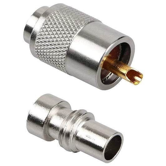 UHF PL-259 Loddeplugg med reduksjonshylse for RG8X, RG213 og LMR-400